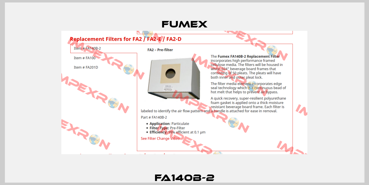 FA140B-2 Fumex