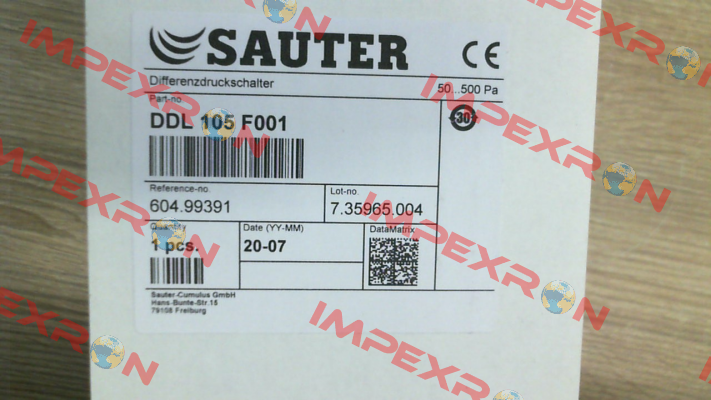 DDL105F001 Sauter